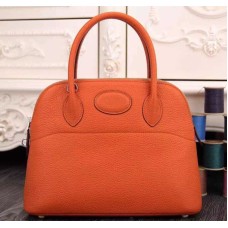 Hermes Bolide 31cm Togo Leather Orange Bag