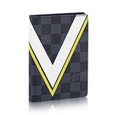 Louis Vuitton N60101 Passport Cover Damier Cobalt Canvas