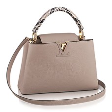 Louis Vuitton N92802 Capucines PM Tote Bag Taurillon Leather